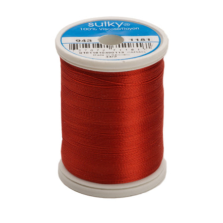 Sulky Rayon 40wt Thread 1181 Rust  850yd Spool