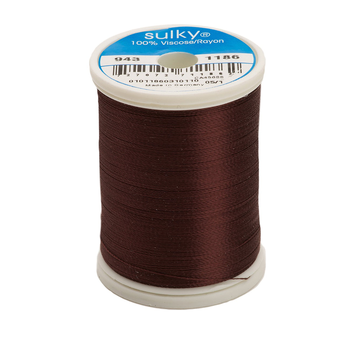 Sulky Rayon 40wt Thread 1186 Sable Brown  850yd Spool