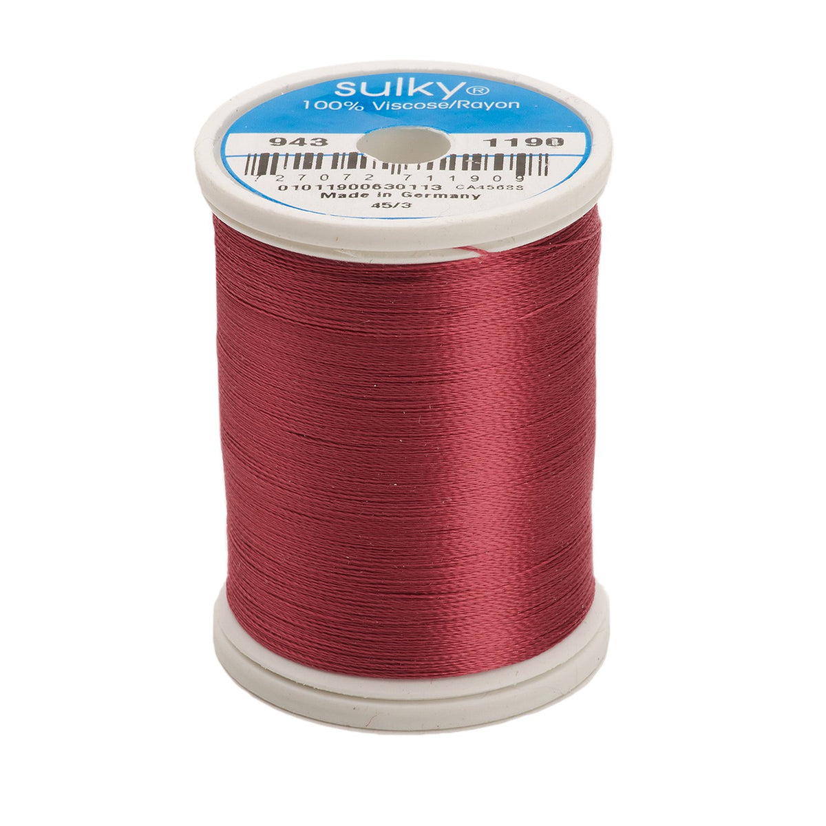 Sulky Rayon 40wt Thread 1190 Medium Burgundy  850yd Spool