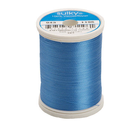 Sulky Rayon 40wt Thread 1196 Blue  850yd Spool