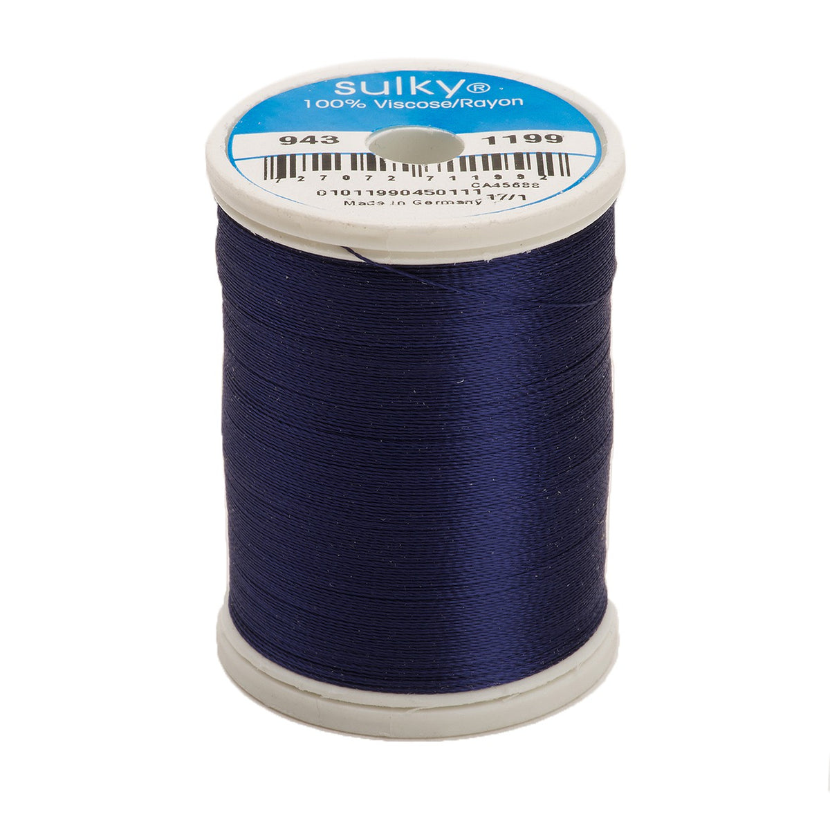 Sulky Rayon 40wt Thread 1199 ADM Navy Blue  850yd Spool