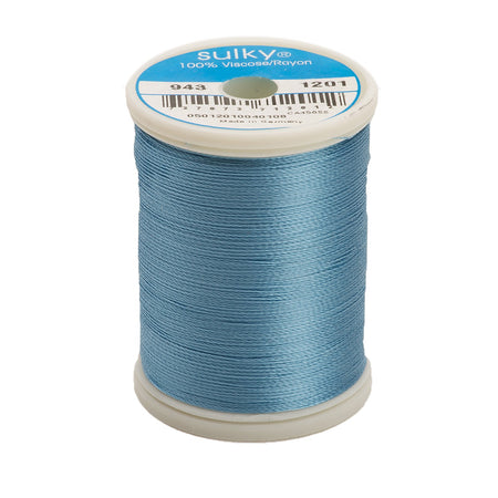 Sulky Rayon 40wt Thread 1201 Medium Powder Blue  850yd Spool