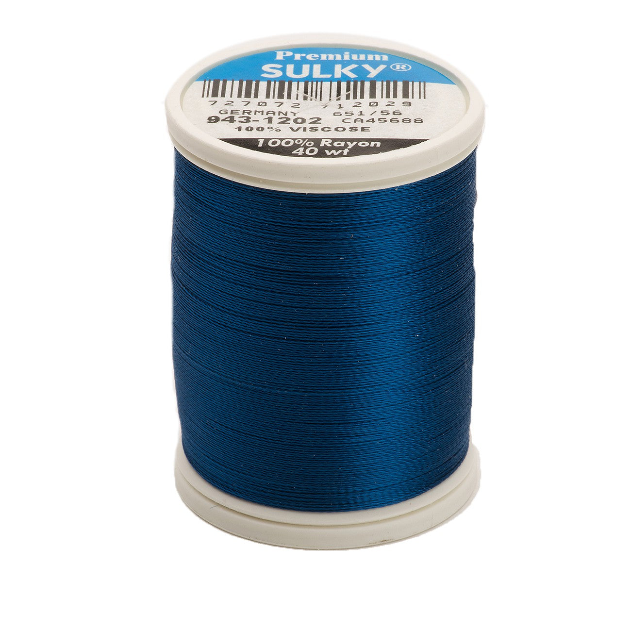 Sulky Rayon 40wt Thread 1202 Deep Turquoise  850yd Spool