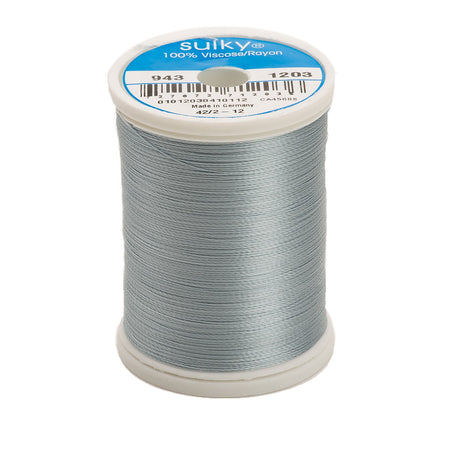 Sulky Rayon 40wt Thread 1203 Light Weathered Blue  850yd Spool