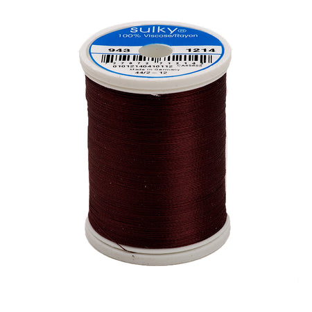 Sulky Rayon 40wt Thread 1214 Medium Chestnut  850yd Spool