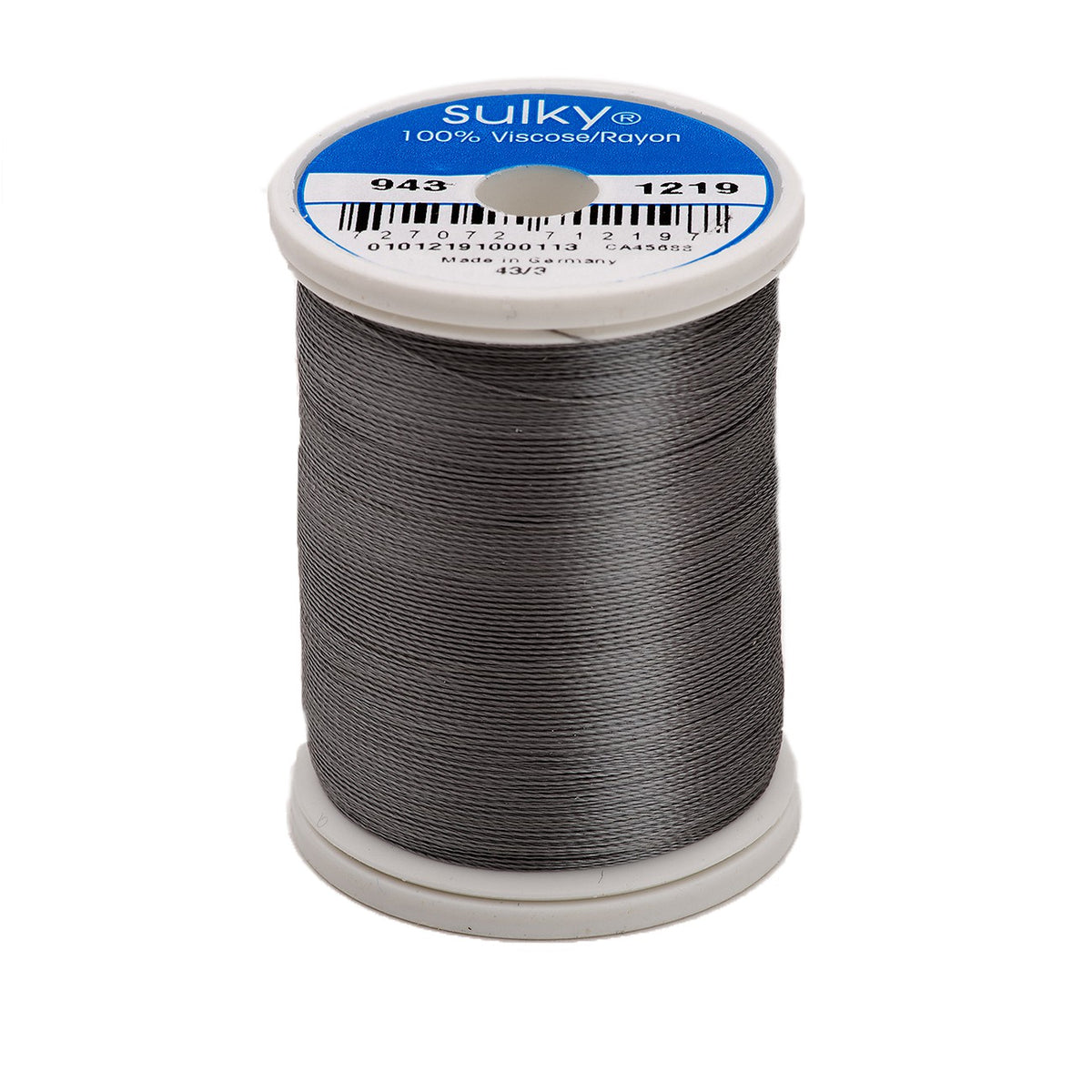 Sulky Rayon 40wt Thread 1219 Gray  850yd Spool