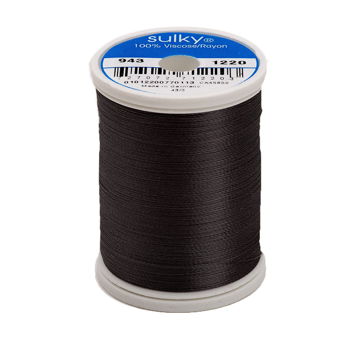 Sulky Rayon 40wt Thread 1220 Charcoal Gray  850yd Spool