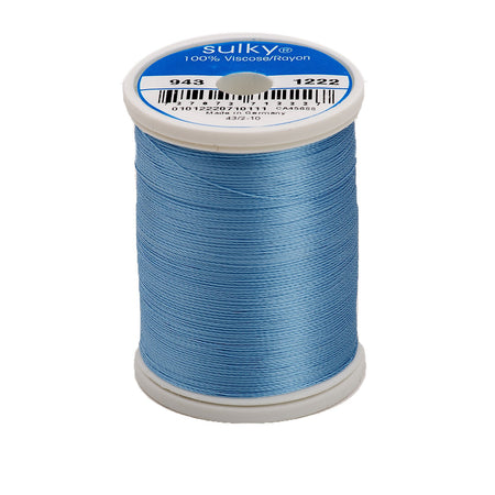 Sulky Rayon 40wt Thread 1222 Light Baby Blue  850yd Spool