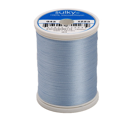 Sulky Rayon 40wt Thread 1223 Baby Blue Tint  850yd Spool