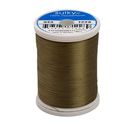 Sulky Rayon 40wt Thread 1228 Drab Green  850yd Spool