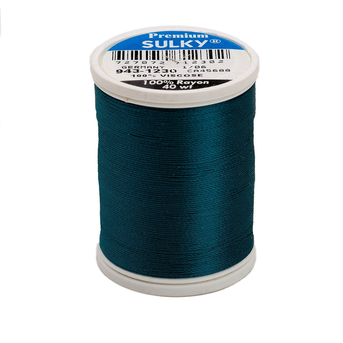 Sulky Rayon 40wt Thread 1230 Dark Teal  850yd Spool