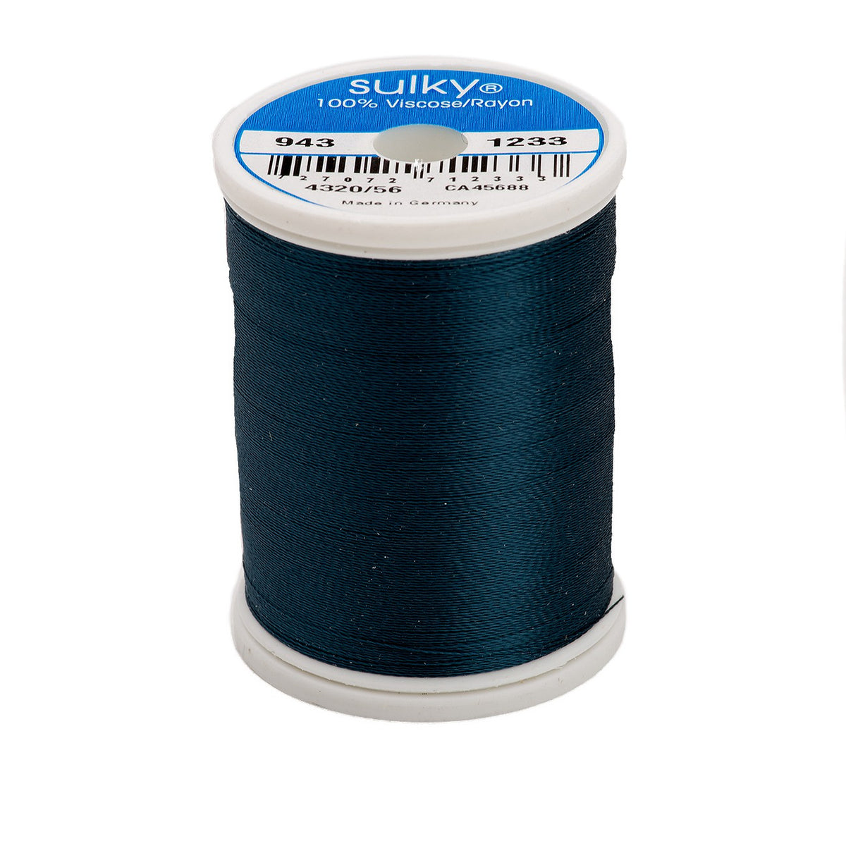 Sulky Rayon 40wt Thread 1233 Ocean Teal  850yd Spool