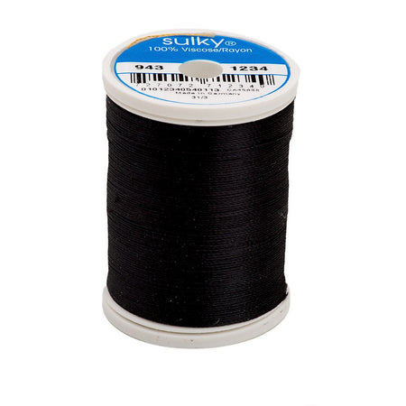 Sulky Rayon 40wt Thread 1234 Almost Black  850yd Spool