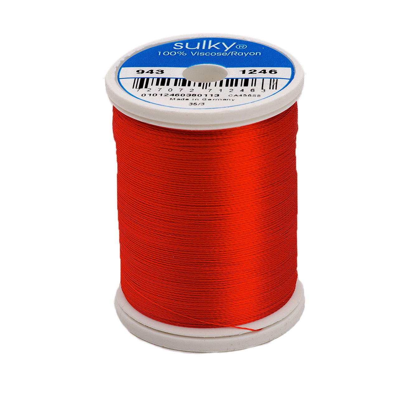 Sulky Rayon 40wt Thread 1246 Orange Flame  850yd Spool