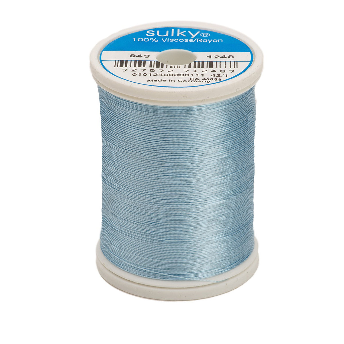 Sulky Rayon 40wt Thread 1248 Medium Pastel Blue  850yd Spool