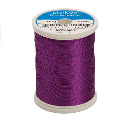 Sulky Rayon 40wt Thread 1255 Deep Orchid  850yd Spool