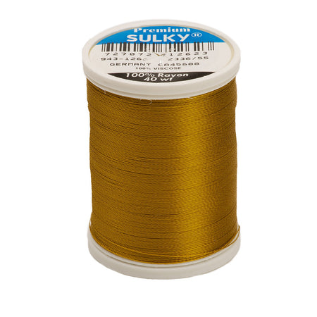 Sulky Rayon 40wt Thread 1262 Dark Autumn Gold  850yd Spool