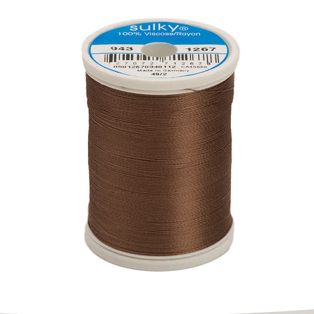 Sulky Rayon 40wt Thread 1267 Mink Brown  850yd Spool