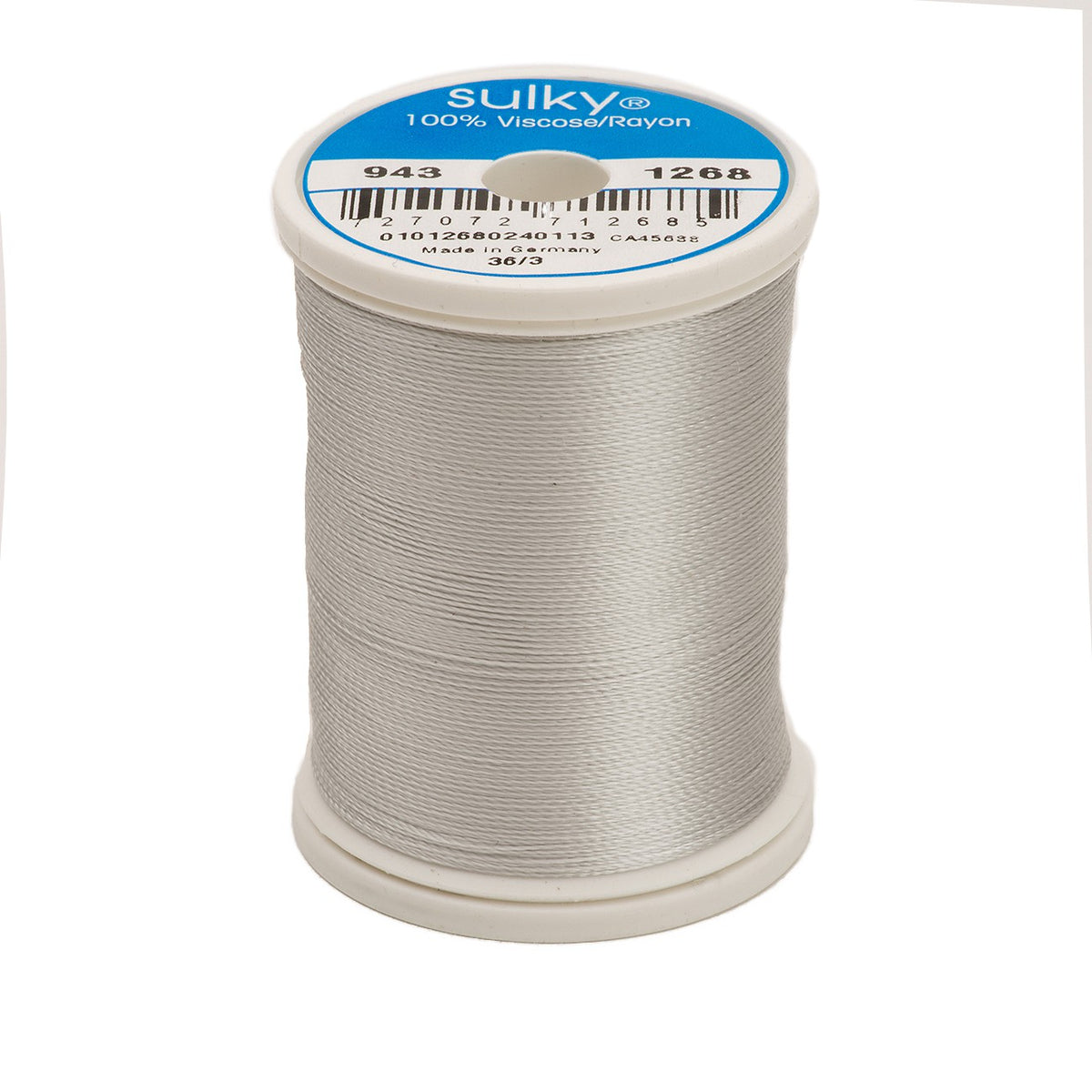 Sulky Rayon 40wt Thread 1268 Light Gray Khaki  850yd Spool