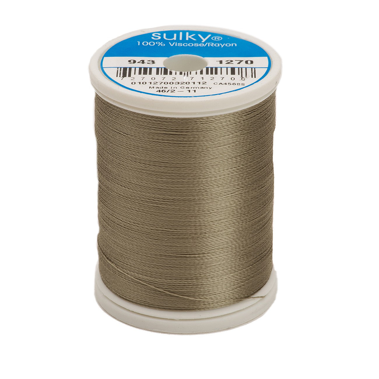 Sulky Rayon 40wt Thread 1270 Dark Gray Khaki  850yd Spool