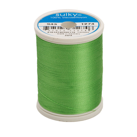 Sulky Rayon 40wt Thread 1274 Nile Green  850yd Spool