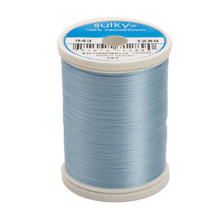 Sulky Rayon 40wt Thread 1289 Ice Blue  850yd Spool