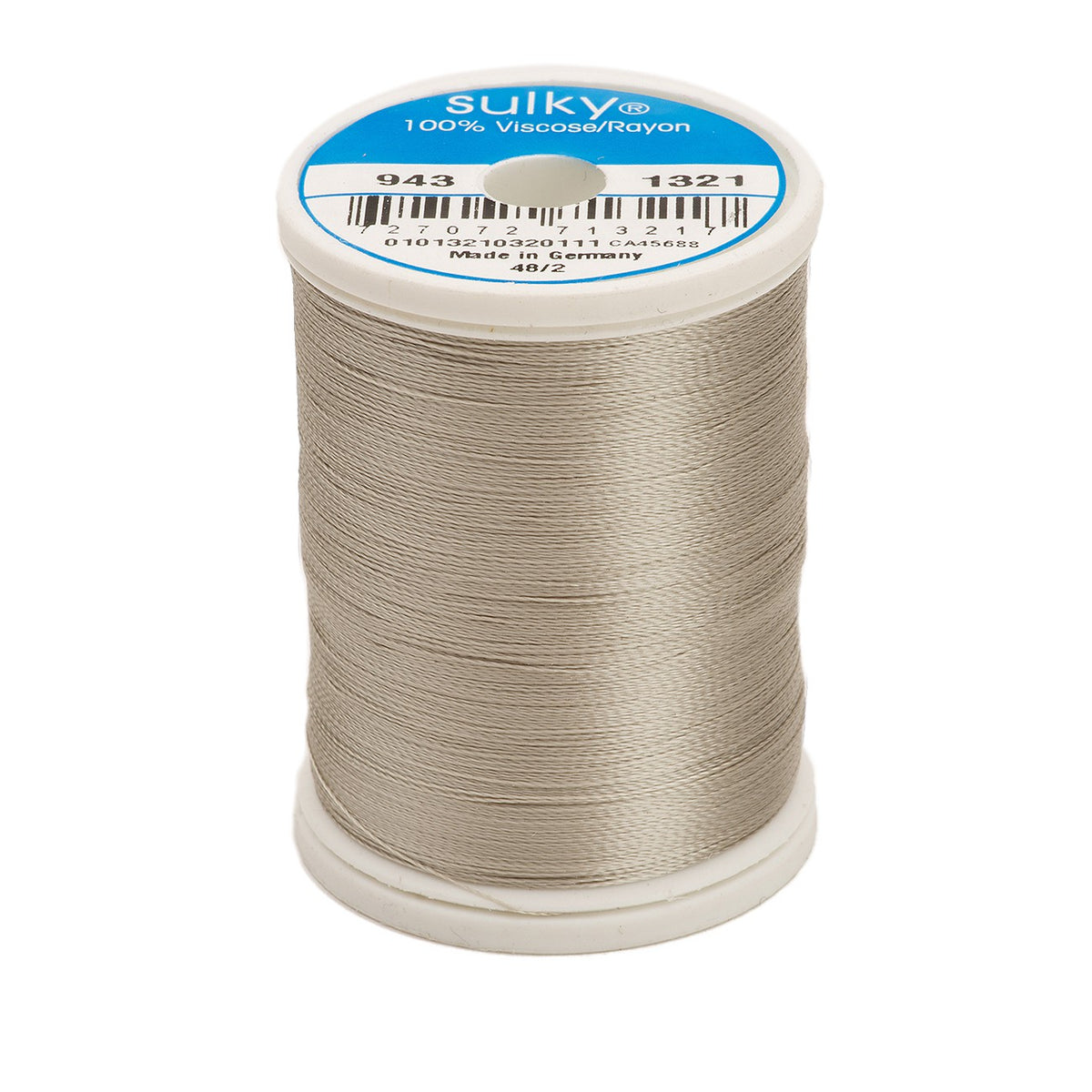 Sulky Rayon 40wt Thread 1321 Gray Khaki  850yd Spool