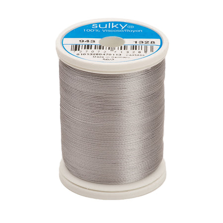 Sulky Rayon 40wt Thread 1328 Nickel Grey  850yd Spool