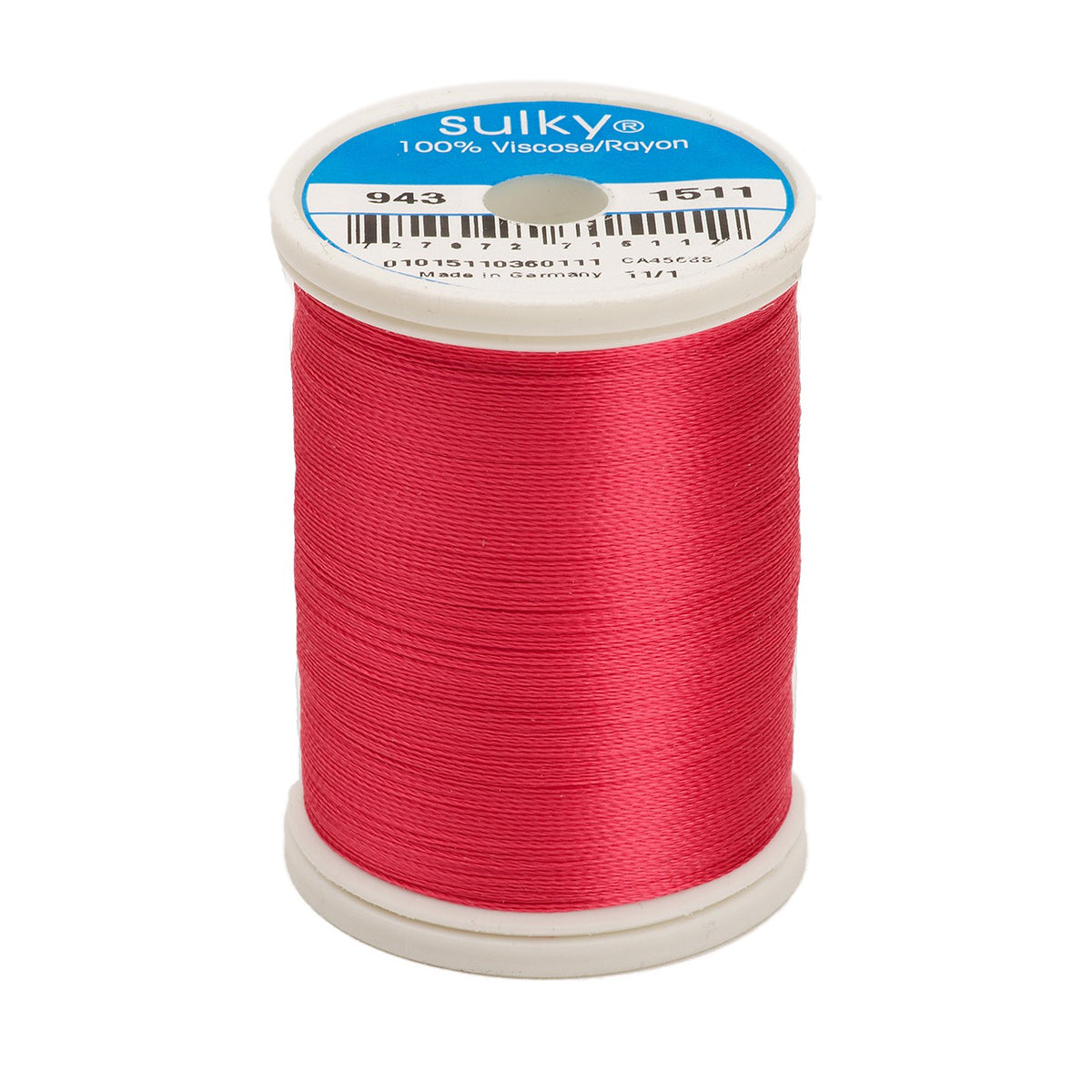 Sulky Rayon 40wt Thread 1511 Deep Rose  850yd Spool