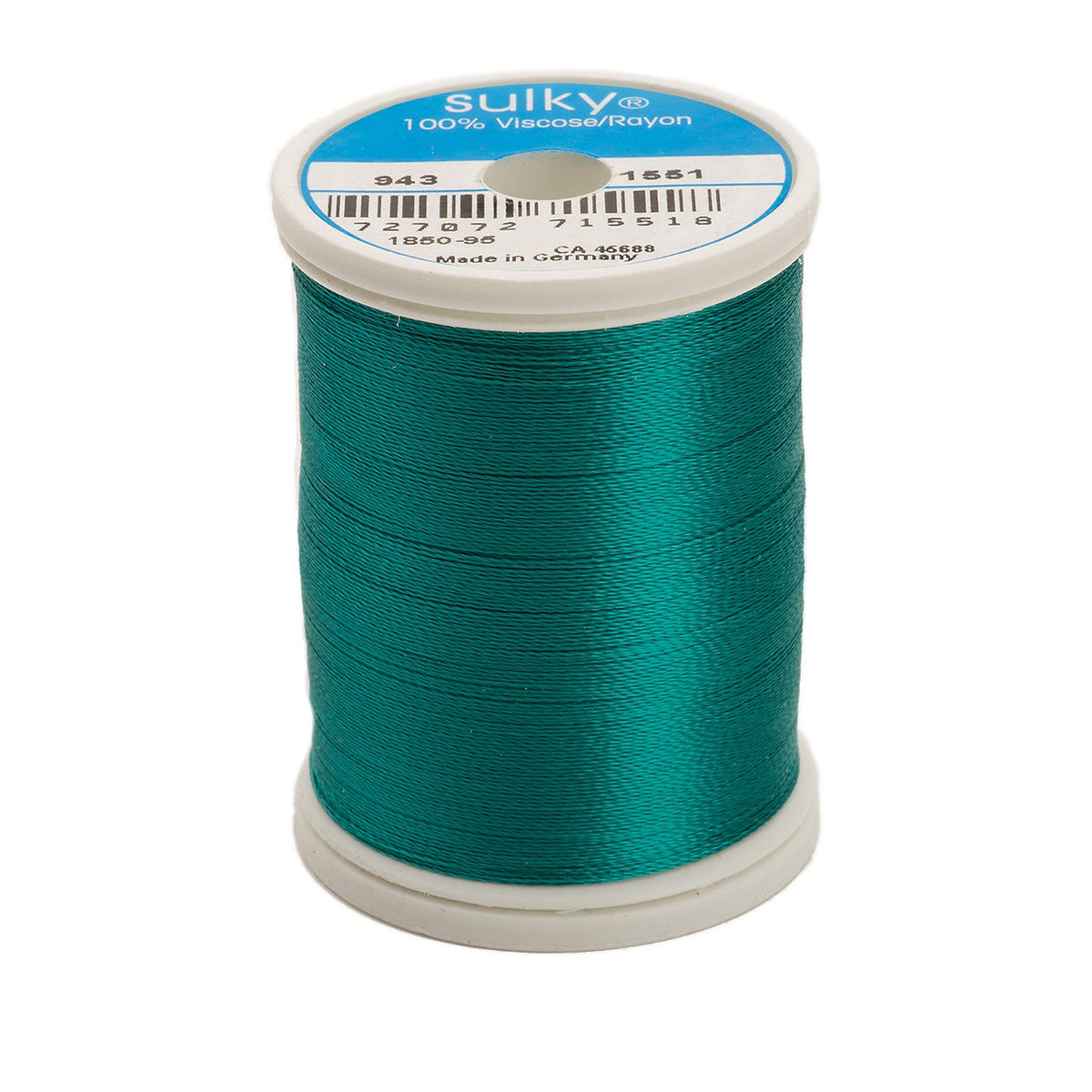 Sulky Rayon 40wt Thread 1551 Ocean Aqua  850yd Spool