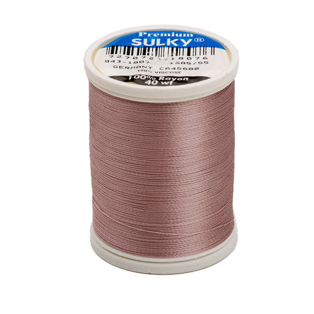 Sulky Rayon 40wt Thread 1807 Soft Heather  850yd Spool