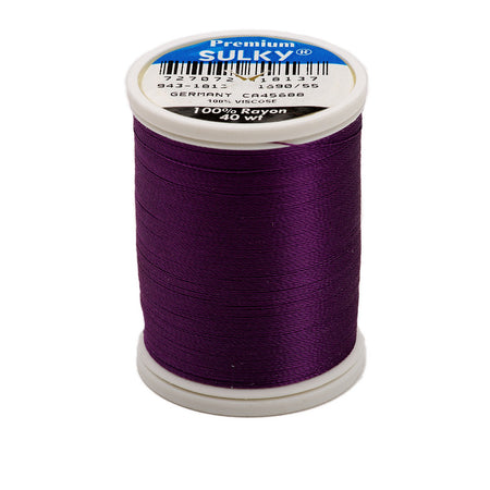 Sulky Rayon 40wt Thread 1813 Plum Wine  850yd Spool