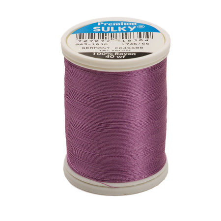 Sulky Rayon 40wt Thread 1830 Lilac  850yd Spool