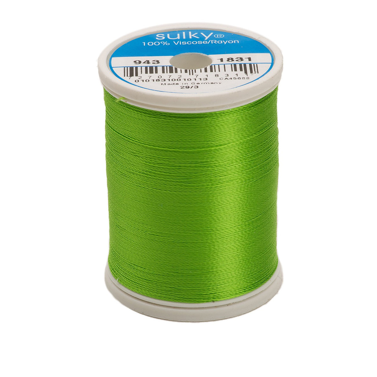 Sulky Rayon 40wt Thread 1831 Limeade  850yd Spool