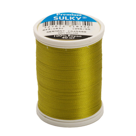 Sulky Rayon 40wt Thread 1834 Pea Soup  850yd Spool