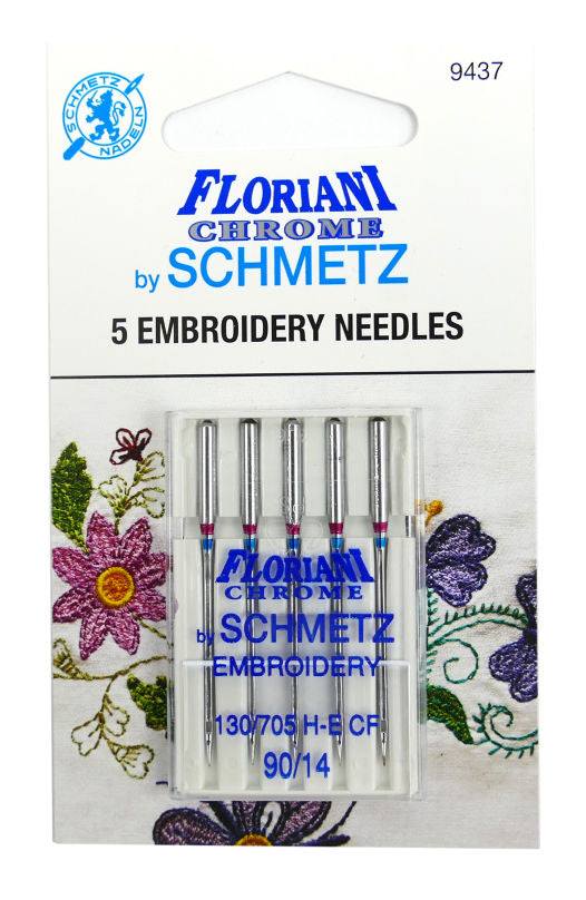 Floriani Chrome Embroidery Needles by Schmetz