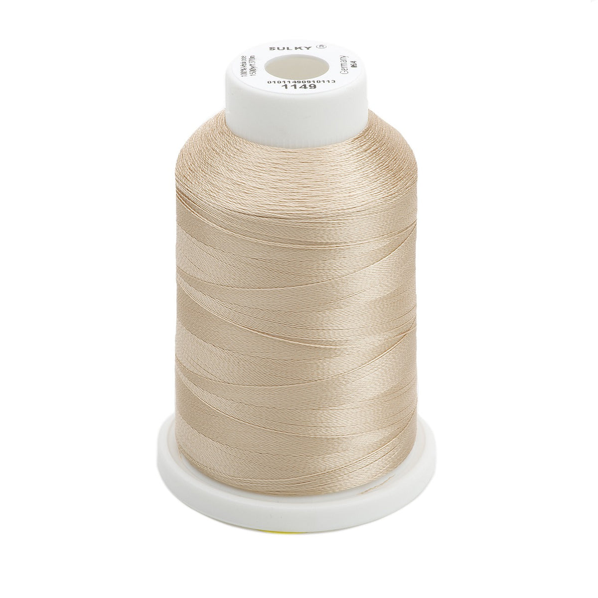 Sulky Rayon 40wt Thread 1149 Deep Ecru  1500yd Spool