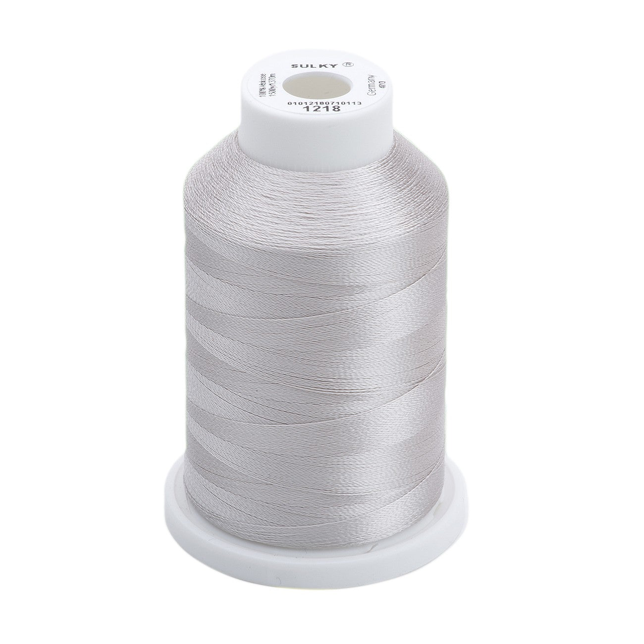 Sulky Rayon 40wt Thread 1218 Silver Gray  1500yd Spool