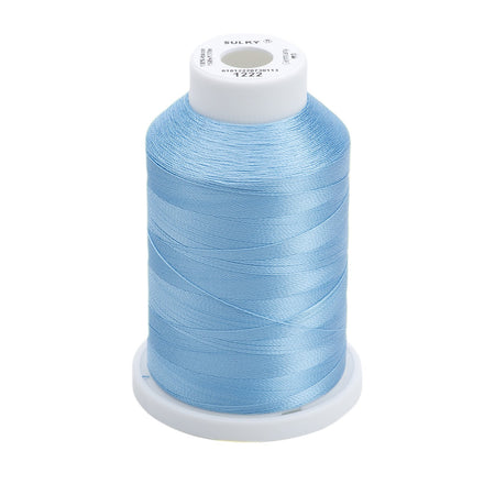 Sulky Rayon 40wt Thread 1222 Light Baby Blue  1500yd Spool