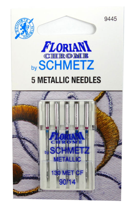 Floriani Chrome Metallic Needles by Schmetz