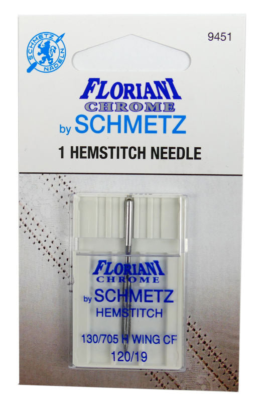 Floriani Chrome Hemstitch Needles by Schmetz