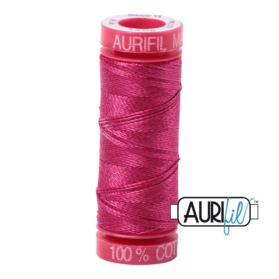 1100 Red Plum  - Aurifil 12wt Thread 54yd/50m