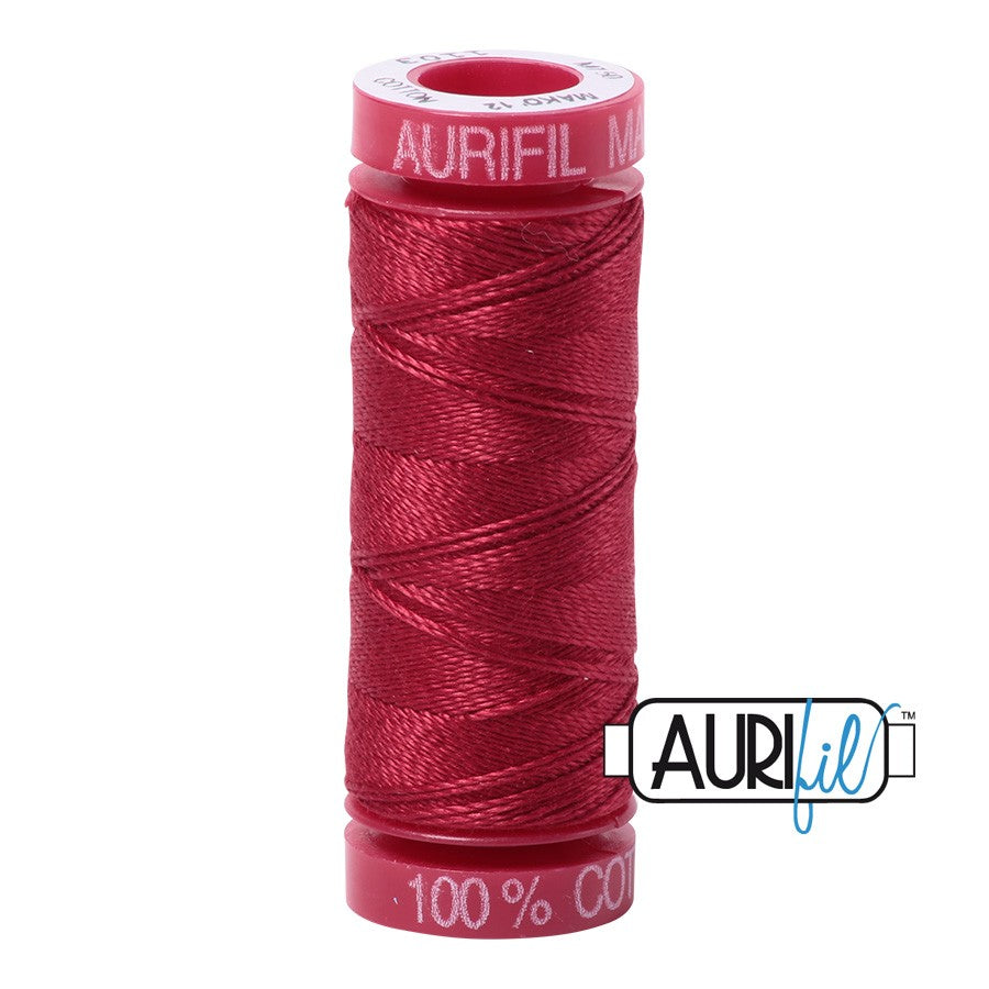 1103 Burgundy  - Aurifil 12wt Thread 54yd/50m