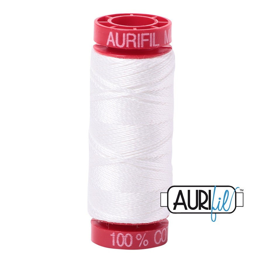 2021 Natural White  - Aurifil 12wt Thread 54yd/50m
