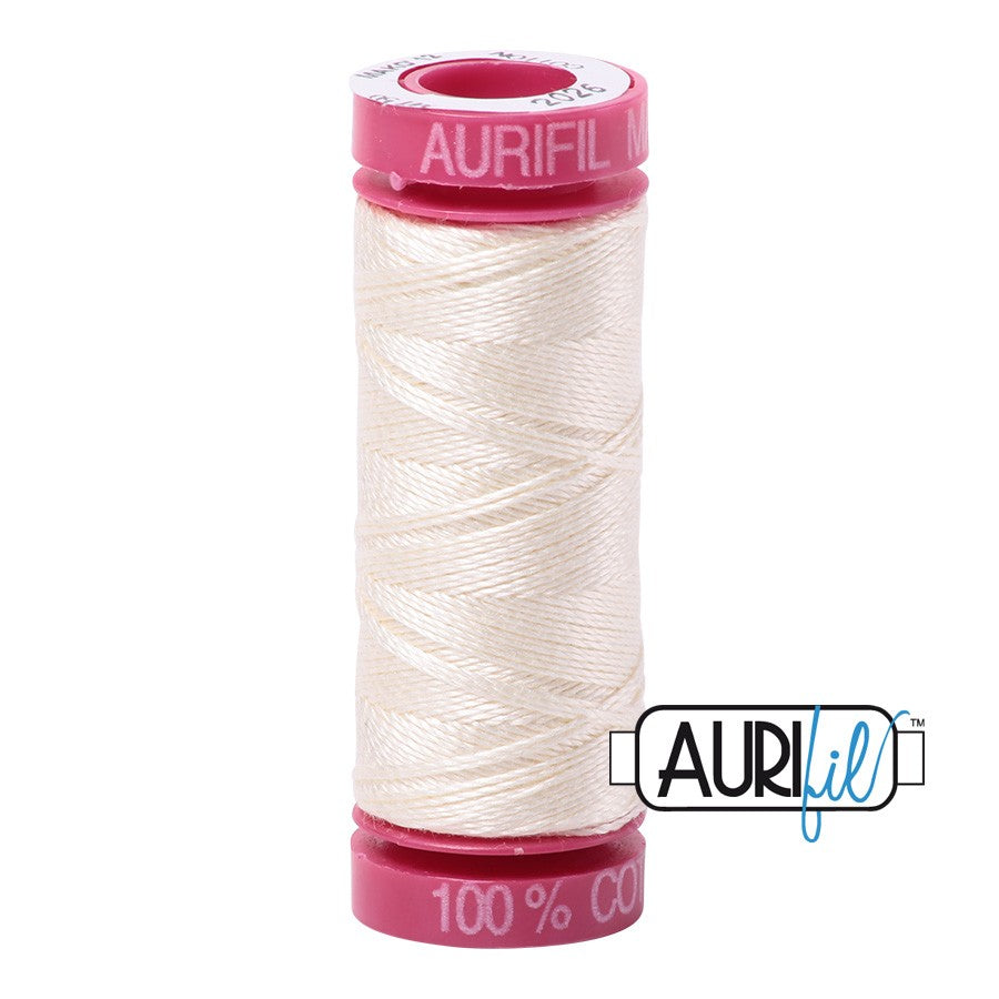 2026 Chalk  - Aurifil 12wt Thread 54yd/50m
