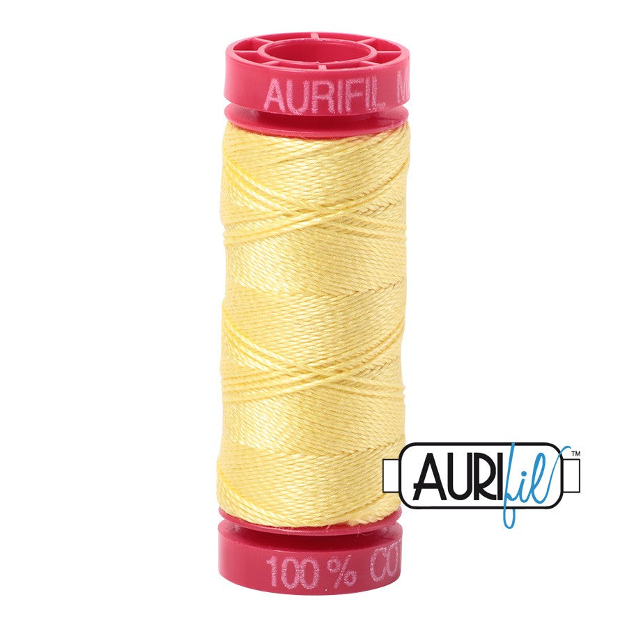 2115 Lemon  - Aurifil 12wt Thread 54yd/50m