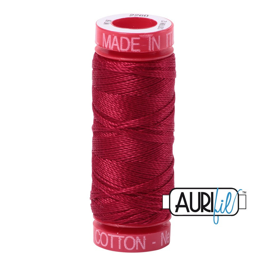 2260 Wine  - Aurifil 12wt Thread 54yd/50m