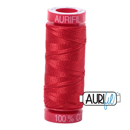 2265 Lobster Red  - Aurifil 12wt Thread 54yd/50m