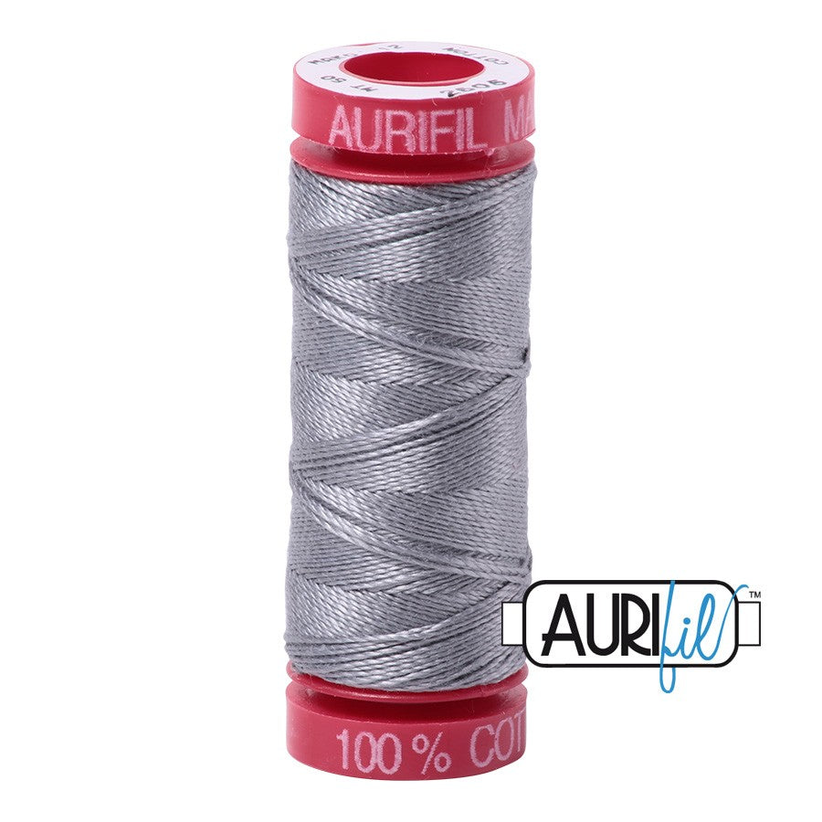 2605 Grey  - Aurifil 12wt Thread 54yd/50m