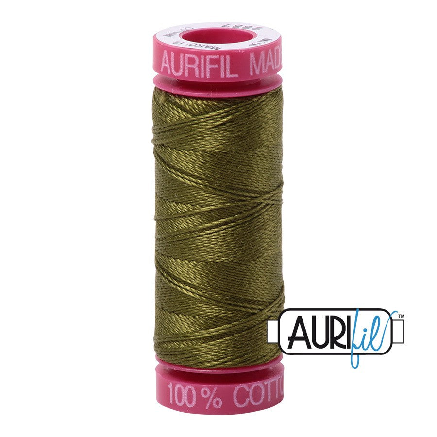 2887 Olive  - Aurifil 12wt Thread 54yd/50m